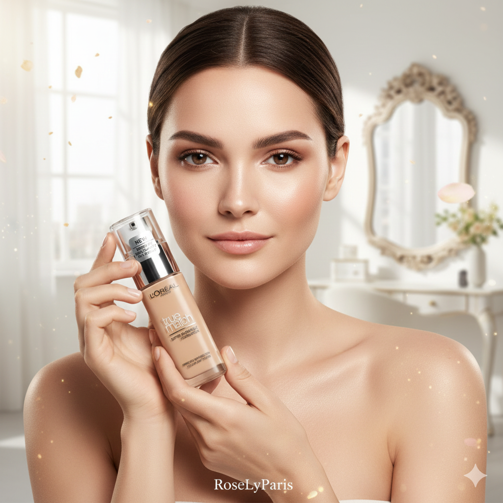 L'Oréal Paris True Match Liquid Foundation 9.5.N Mahogany – Liquid Foundation SPF 17 (30 ml)